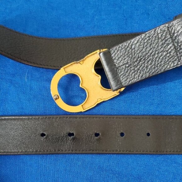 Tory Burch Gemini Leather Belt sz 8 - Picture 5 of 8